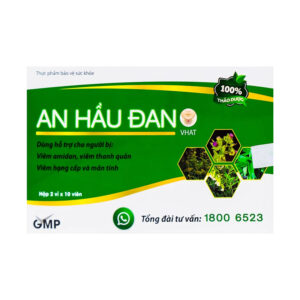 An Hầu Đan Hộp 20 Viên - Ngậm Thảo Dược Giảm Ho
