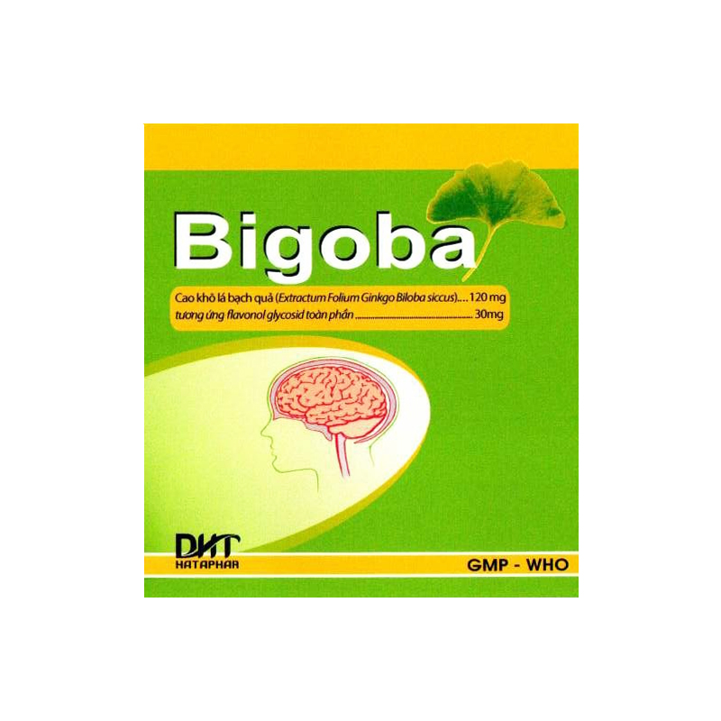 Bigoba - Điều Trị Rối Loạn Tuần Hoàn Não - Hộp 100 Viên
