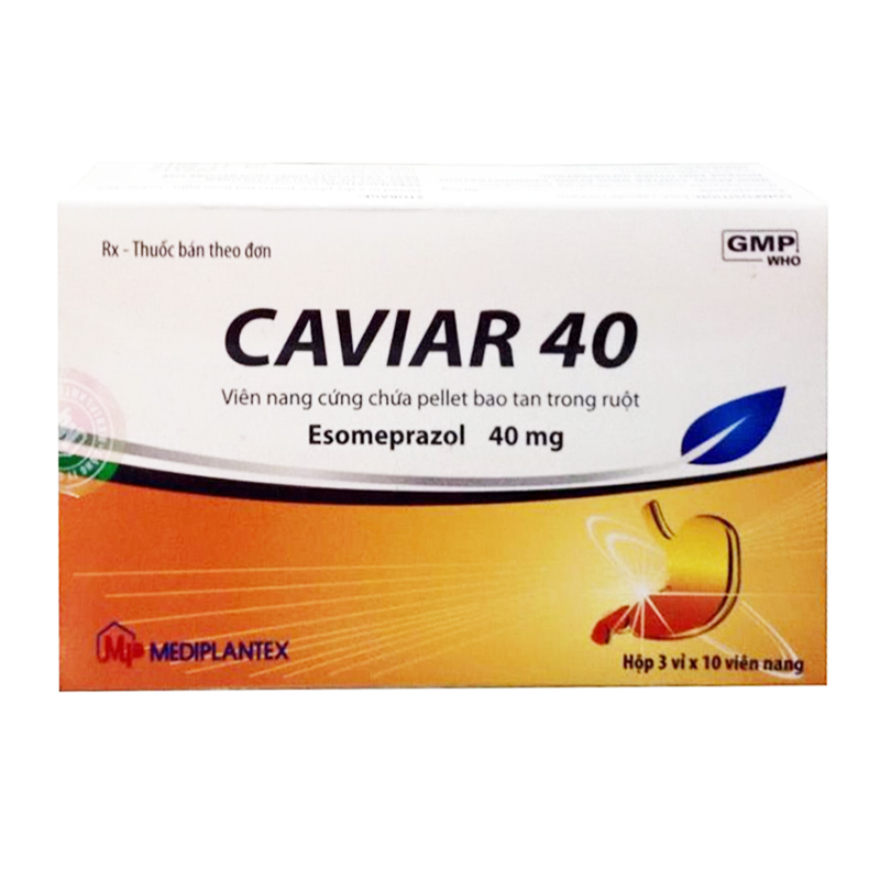 Thuốc Caviar 40 - Hộp 30 Viên - Điều Trị Trào Ngược Dạ Dày