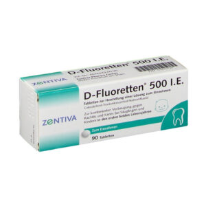 D Fluoretten 500 I.E Hộp 90 Viên - Bổ Sung Vitamin D3