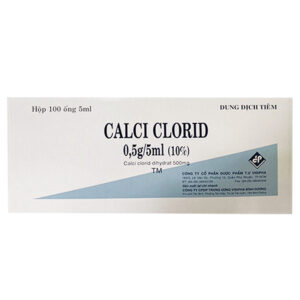 Calci Clorid 500Mg/5Ml - Thuốc Tiêm Bổ Sung Chất Khoáng