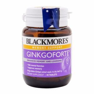 BLACK MORES GINKGOFORTE HÔP 40 VIÊN - BỔ NÃO TĂNG CƯỜNG TRÍ NHỚ