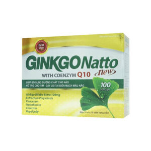 Ginkgo Natto With Coenzym Q10 Hộp 100 Viên - Viên Uống Bổ Sung Dưỡng Chất Cho Não