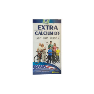 Extra Calcium D3 Hộp 60 viên - Viên uống bổ sung canxi và vitamin