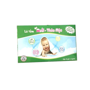 Lá tắm Muối Thảo Mộc Hộp 10 gói - Trị rôm sẩy, hăm da cho bé