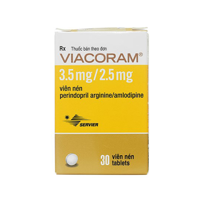 Viacoram 3.5mg/2.5mg Hộp 30 Viên - Điều Trị Tăng Huyết áp