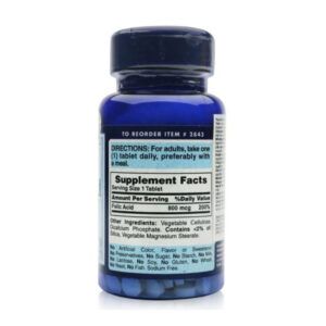 Folic Acid 800mcg Lọ 250 Viên – Thành Phần Công Dụng