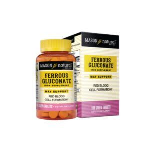 Ferrous Gluconate Hộp 100 Viên – Bổ Máu, Sinh Hồng Cầu