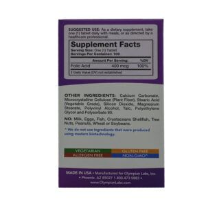 Be Folic Acid Lọ 100 Viên - Bổ Sung Acid Folic Cho Bà Bầu