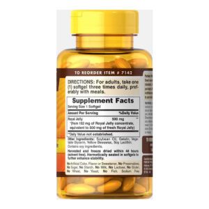 Royal Jelly 500mg Lọ 120 viên - Thành Phần Công Dụng