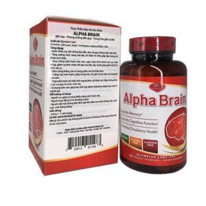 Alpha Brain Lọ 60 Viên - Bổ Não, Hỗ Trợ Tuần Hoàn Não