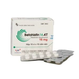 Betahistin 16 A.T hộp 100 viên