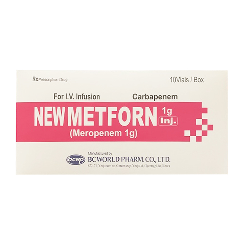 Newmetforn Inj Hộp 10 Lọ - Điều Trị Các Nhiễm Khuẩn