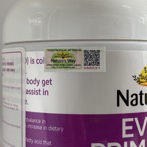 Evening Primrose Oil - Lọ 200 viên - Điều trị kinh nguyệt, tiền mãn kinh