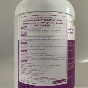 Evening Primrose Oil - Lọ 200 viên - Điều trị kinh nguyệt, tiền mãn kinh