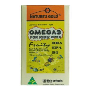 Nature’s Gold Omega 3 Hộp 125 Viên - Tăng Cường Thị Lực