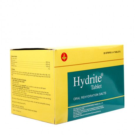 Hydrite Tablet Hộp 100 Viên - Bồi Hoàn Nước, Chất Điện Giải