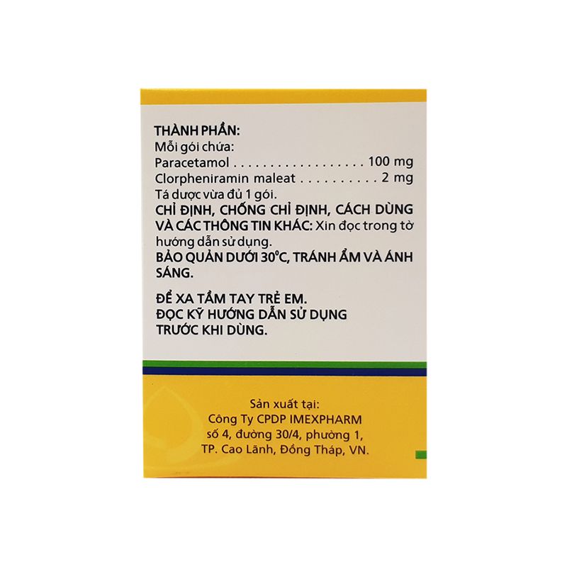 Cobimol Hộp 24 Gói - Điều Trị Cảm Sốt, Sổ Mũi