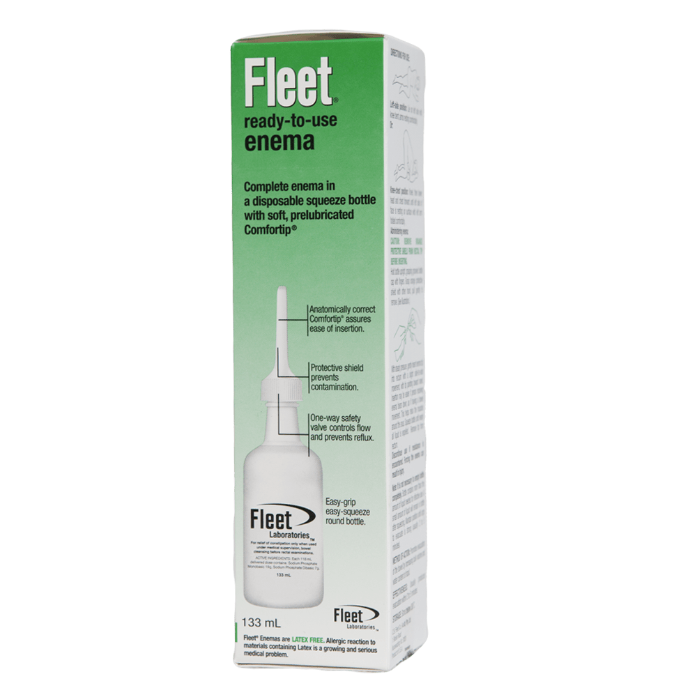 Fleet Enema Hộp 133ml -Bơm Trực Tràng Trị Táo Bón