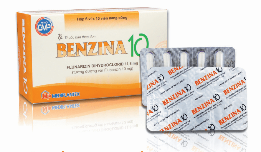 Benzina 10 Hộp 60 Viên - Điều Trị Dự Phòng Cơn Đau Nửa Đầu